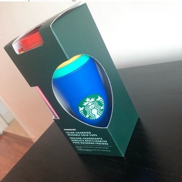 NWT Starbucks Box of Changing Color Cups W- Straw - Picture 1 of 7